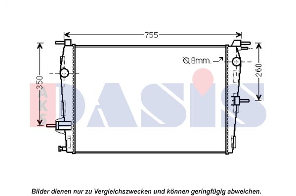 AKS DASIS Radiaator,mootorijahutus 180083N